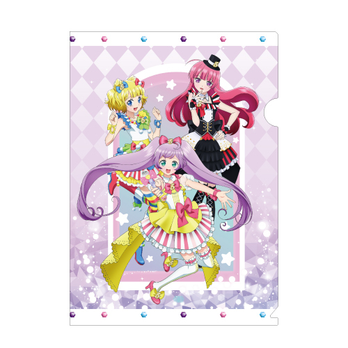 Clear File Pripara 5th Anniversary 01 Manaka Lala Minami Mirei Hojo Sophy Set Of 3 Pieces クリアファイル プリパラ 5周年 01 真中らぁら 南みれぃ 北条そふぃ Anime Goods Stationery Stationary