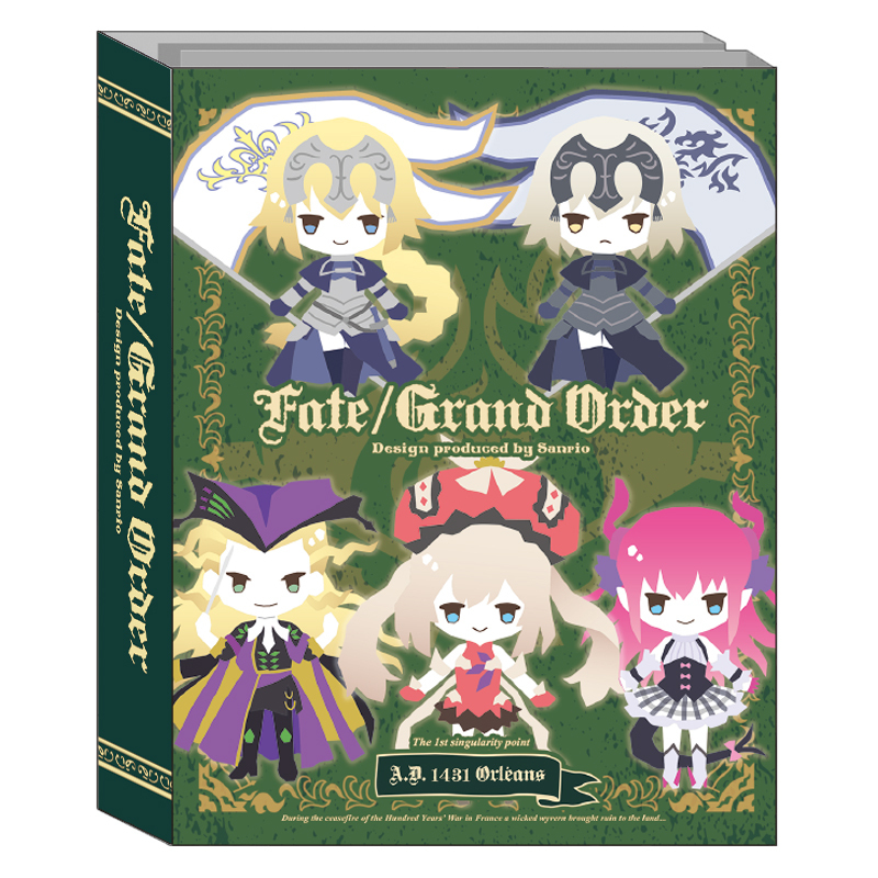 Fate Grand Order Design Produced By Sanrio Patapata Memo Green Set Of 6 Pieces Fate Grand Order Design Produced By Sanrio パタパタメモ グリーン Anime Goods Stationery Stationary