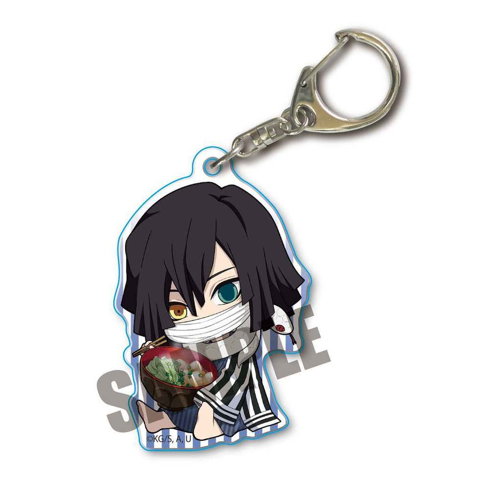 Demon Slayer: Kimetsu no Yaiba GyuGyutto Acrylic Key Chain Vol. 4 Iguro ...