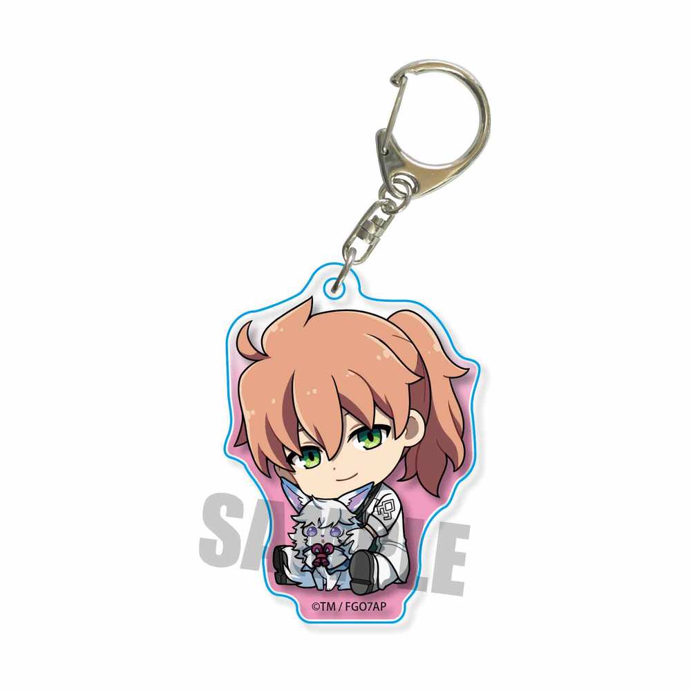 Fate Grand Order Absolute Demonic Battlefront Babylonia Gyugyutto Acrylic Key Chain Romani Archaman Fate Grand Order 絶対魔獣戦線バビロニア ぎゅぎゅっとアクリルキーホルダー ロマニ アーキマン Anime Goods Key Holders Straps