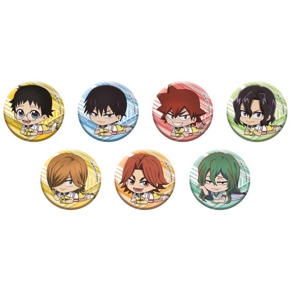 Yowamushi Pedal Glory Line Gororin Can Badge Collection Vol 1 Set Of 7 Pieces 弱虫ペダル Glory Line ごろりん缶バッジコレクション Vol 1 Anime Goods Badges Candy Toys Trading Figures