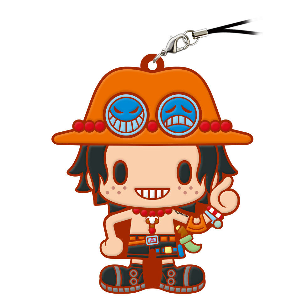 One Piece Atsumori Rubber Charm Ace ワンピース 厚盛りラバーチャーム エース Anime Goods Key Holders Straps One Piece Atsumori Rubber Charm Ace ワンピース 厚盛りラバーチャーム エース Anime Goods Key Holders Straps