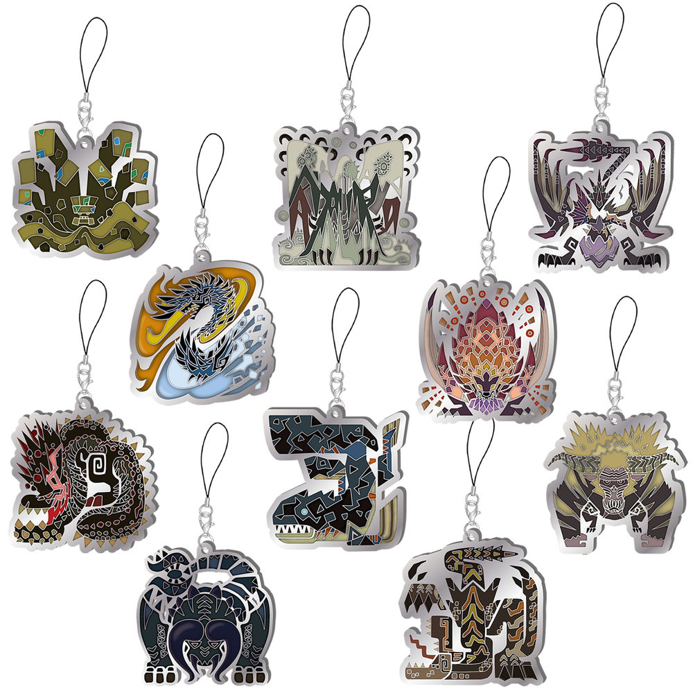 Monster Hunter World Iceborne Monster Icon Stained Glass Type Mascot Collection Vol 3 Set Of 10 Pieces モンスターハンターワールド アイスボーン モンスターアイコンステンドマスコットコレクション Vol 3 Anime Goods Candy Toys Trading Figures Key