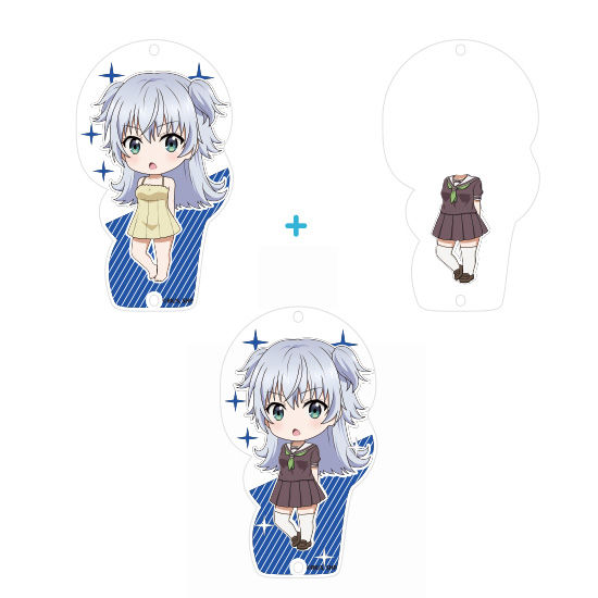 Super Hxeros Kisekae Acrylic Key Chain Tenkuji Sora ド級編隊エグゼロス きせかえアクリルキーチェーン 天空寺宙 Anime Goods Key Holders Straps