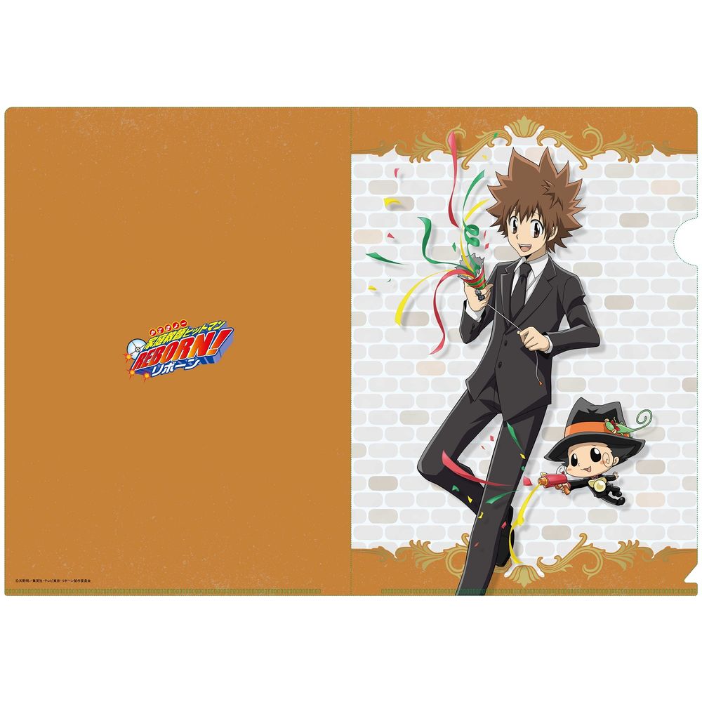 Reborn Original Illustration Clear File Sawada Tsunayoshi Reborn Party Ver 家庭教師ヒットマンreborn 描き下ろし クリアファイル 沢田綱吉 リボーン パーティーver Anime Goods Stationery Stationary