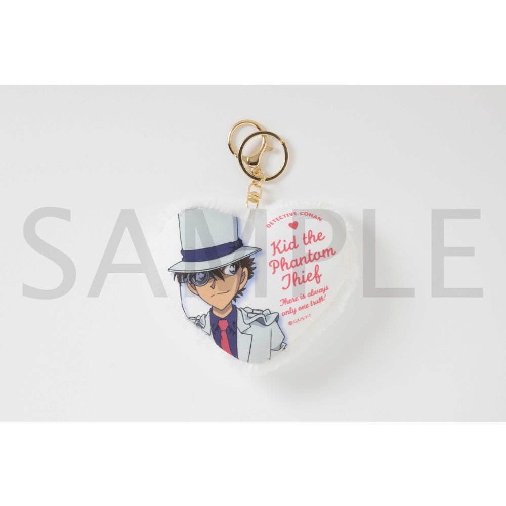 Detective Conan Fuwafuwa Heart Bag Charm Kaito Kid | 名探偵コナン ふわふわハートバッグ ...