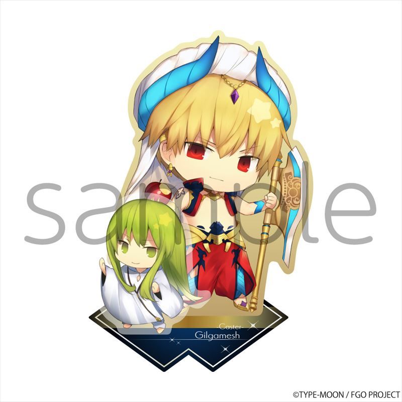 Charatoria Acrylic Stand Fate Grand Order Caster Gilgamesh きゃらとりあアクリルスタンド Fate Grand Order キャスター ギルガメッシュ Anime Goods Illustrations