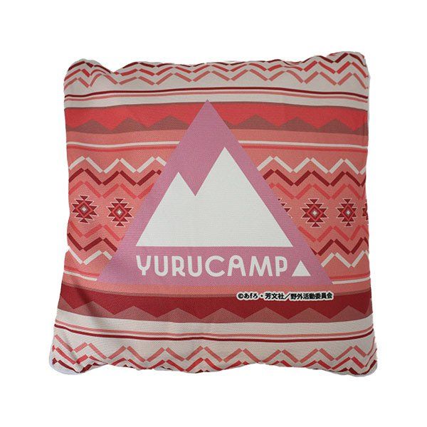 Yurucamp Cushion In Blanket B ゆるキャン クッションインブランケット B柄 Anime Goods Commodity Goods Fashion Clothes Groceries