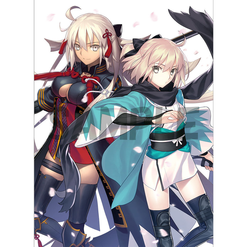 Gudaguda A Takashi Takeuchi Illustration B2 Tapestry Double Okita San Great Victory ぐだぐだエース 武内崇イラスト B2タペストリー W沖田さん大勝利 Anime Goods Commodity Goods Illustrations Groceries