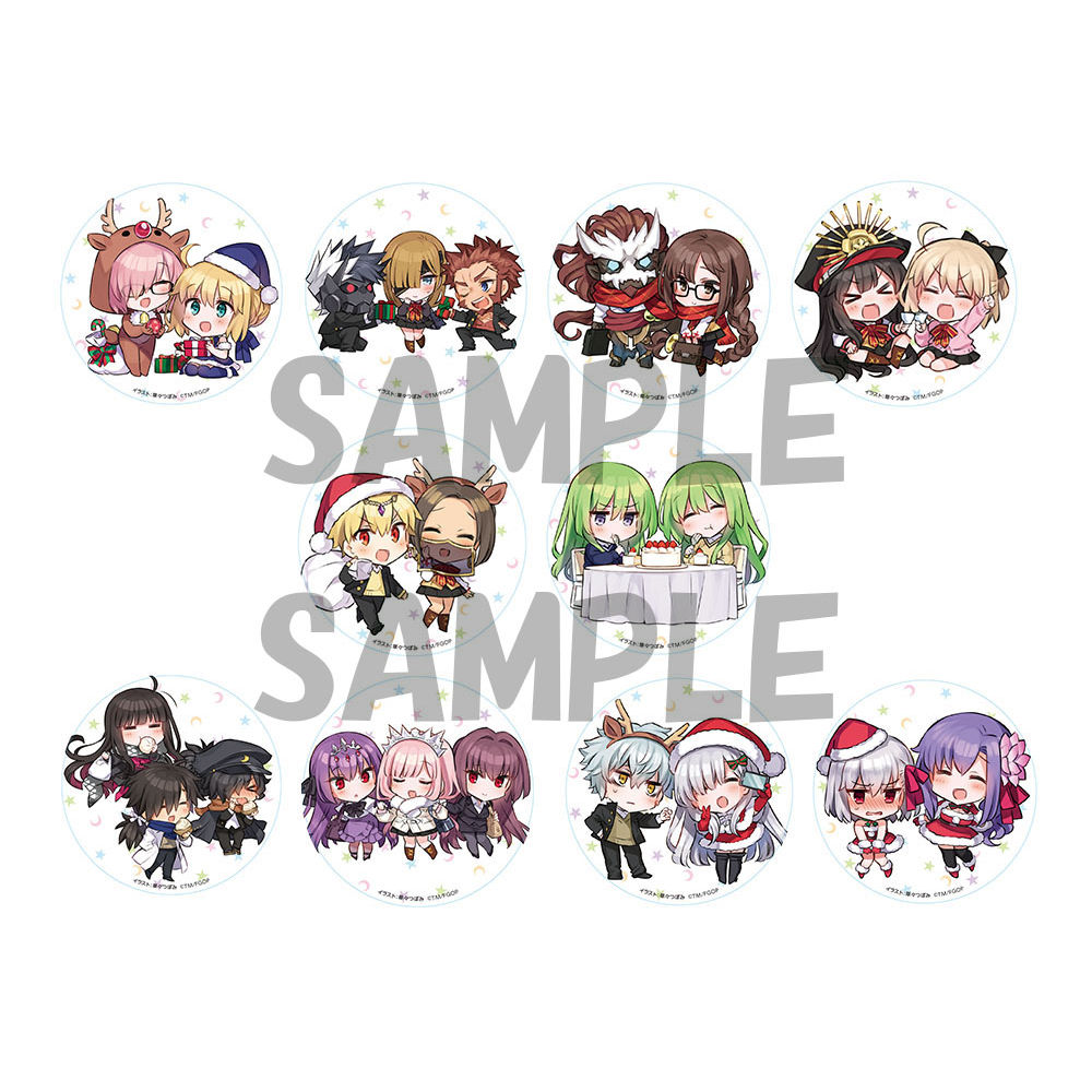 Type Moon Academy Chibichuki Trading Can Badge Set Of 10 Pieces Type Moon学園 ちびちゅき トレーディング缶バッジ Anime Goods Badges Candy Toys Trading Figures