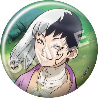 Dr Stone Ishigami Village Activity Record Can Badge Asagiri Gen Dr Stone 石神村活動録缶バッジ あさぎりゲン Anime Goods Badges