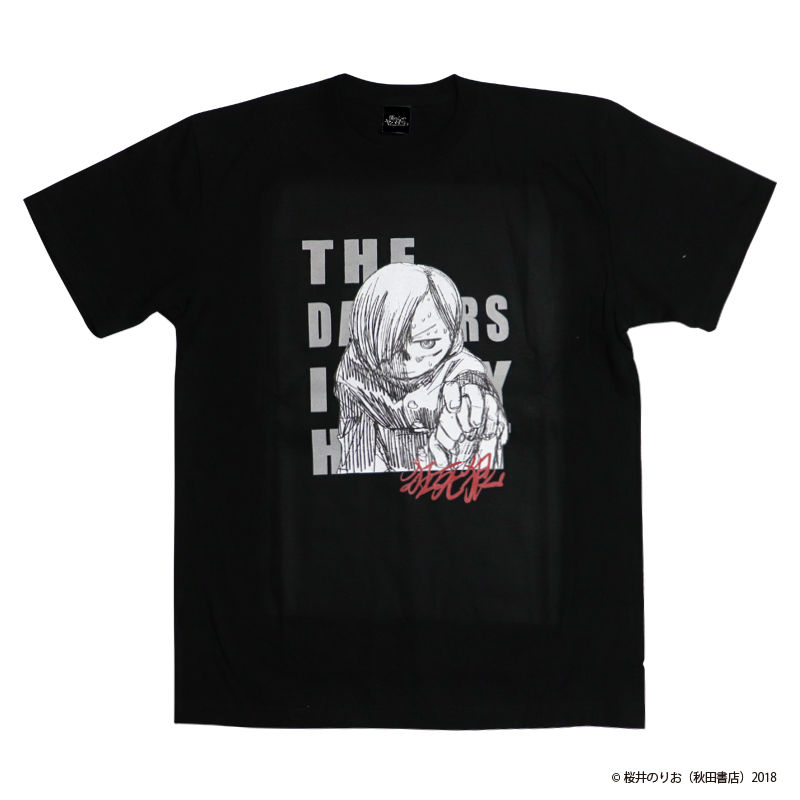 The Dangers In My Heart Ichikawa Kyotaro Rough Drawing T Shirt Black M Size 僕の心のヤバイやつ 市川京太郎ラフ画tシャツ ブラック Mサイズ Anime Goods Fashion Clothes