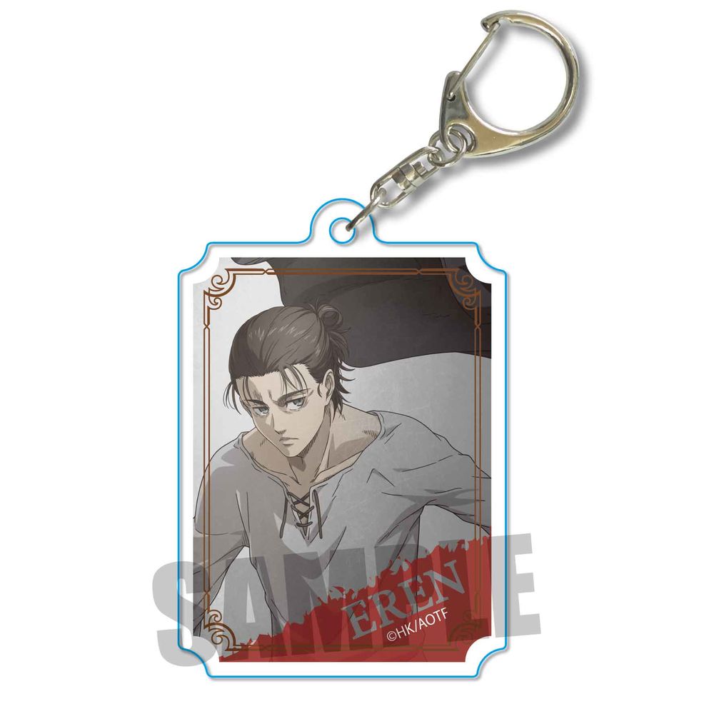 Attack On Titan Wall Key Chain Eren Yeager 進撃の巨人 ウォールキーホルダー エレン イェーガー Anime Goods Key Holders Straps