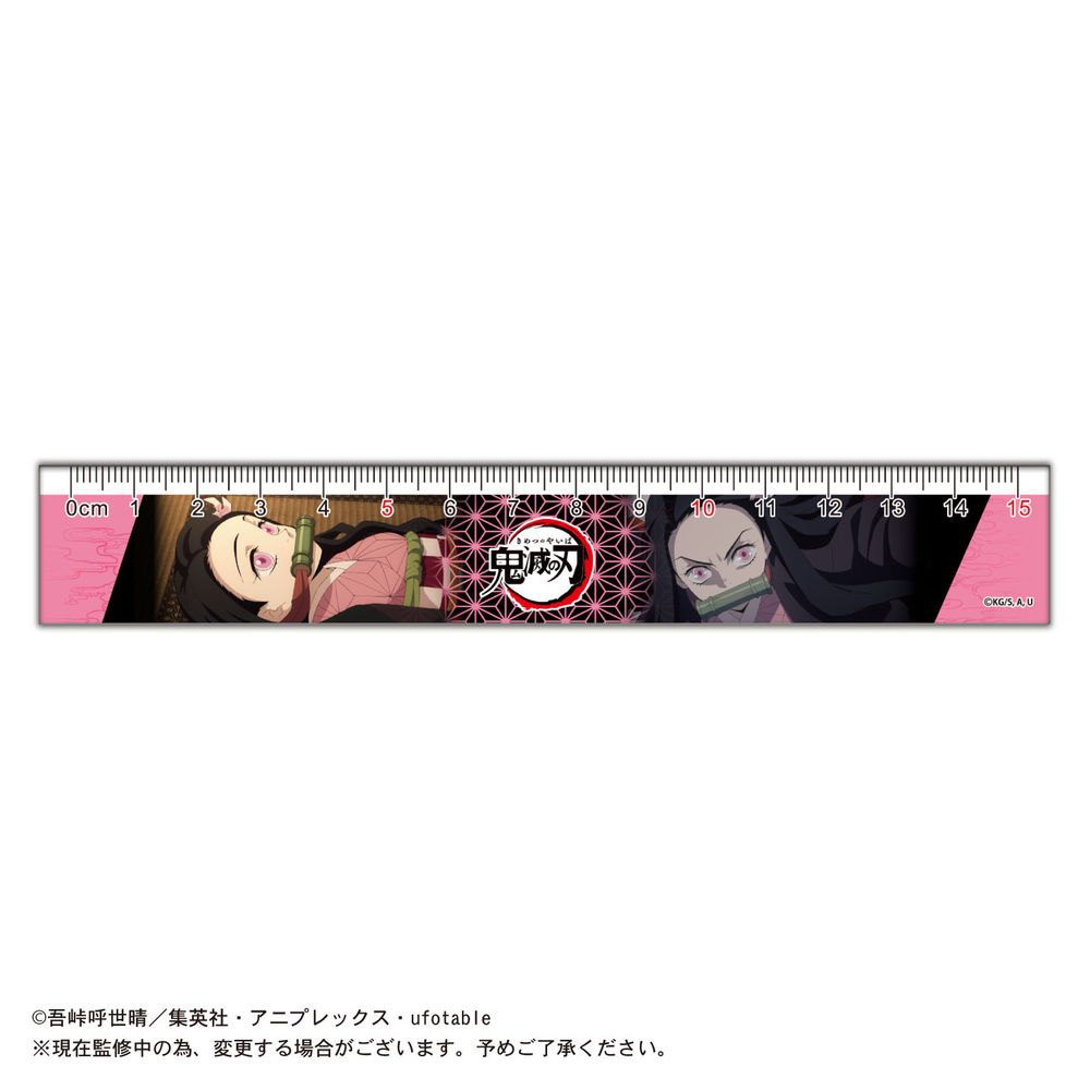 Ky 56 Demon Slayer Kimetsu No Yaiba Ruler 2 B Kamado Nezuko Ky 56 鬼滅の刃 定規2 B 竈門禰豆子 Anime Goods Stationery Stationary