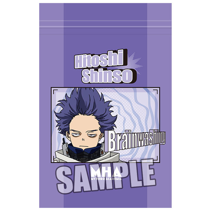 My Hero Academia Zipper Bag Shinso Hitoshi 僕のヒーローアカデミア ストックバッグ 心操人使 Anime Goods Bags Accessories