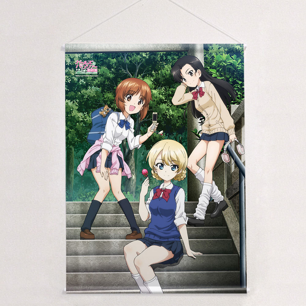 Girls Und Panzer Das Finale B2 Tapestry Nishizumi Miho Darjeeling Nishi Kinuyo ガールズ パンツァー 最終章 B2タペストリー 西住みほ ダージリン 西絹代 Anime Goods Commodity Goods Illustrations Groceries