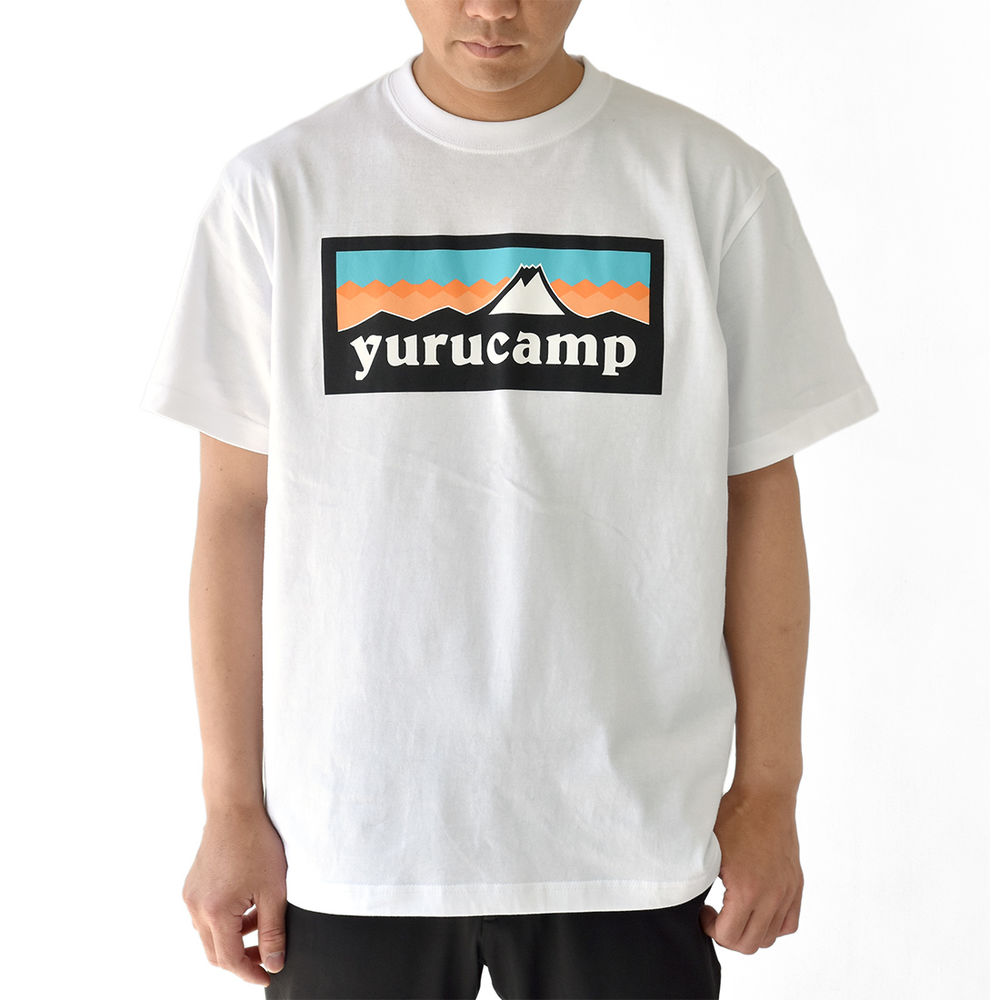 Yurucamp Mount Fuji Logo T Shirt L Size White ゆるキャン ふじさんロゴ Tシャツ L ホワイト Anime Goods Fashion Clothes