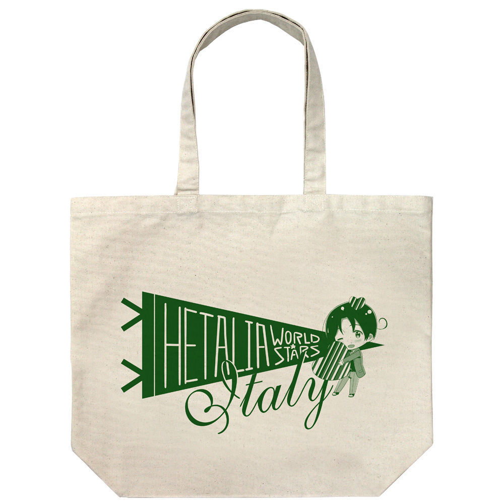 Hetalia World Stars Italy Large Tote ヘタリア World Stars イタリア ラージトート Cospa Bag Badge Case