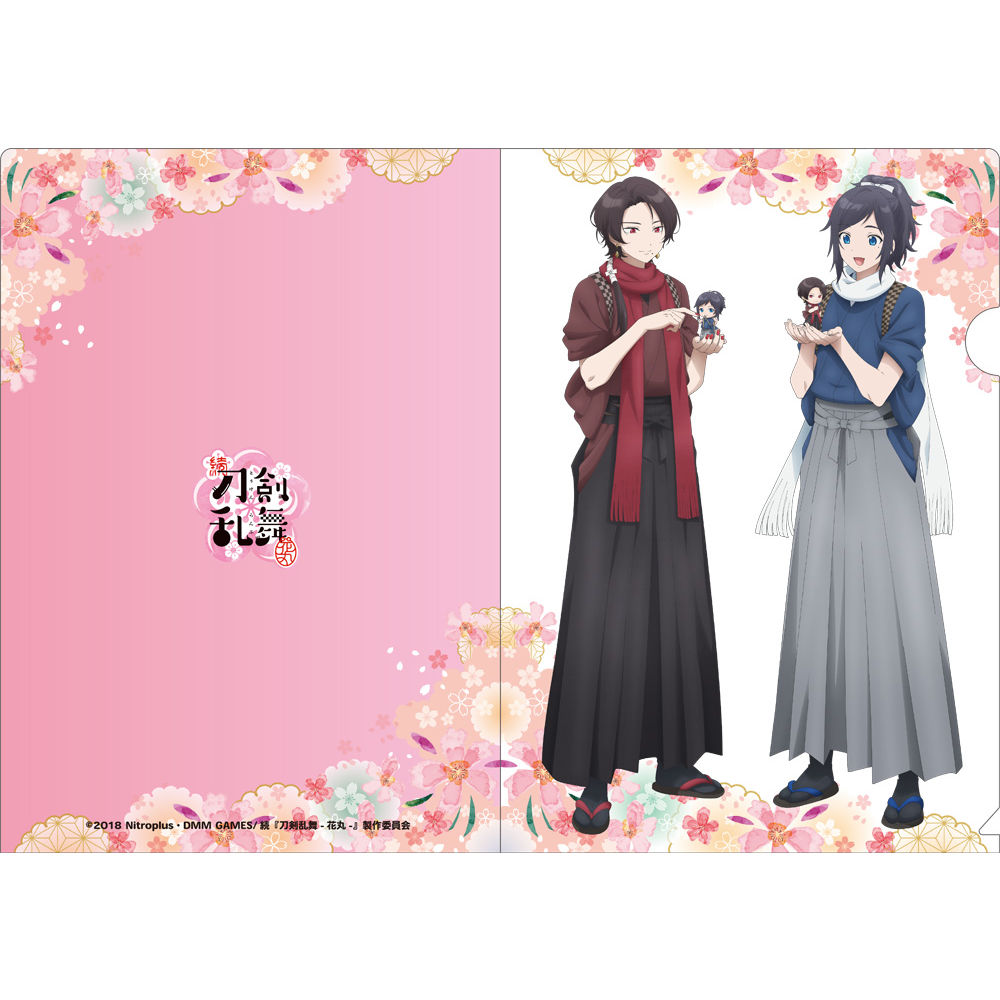 Zoku Touken Ranbu Hanamaru Kashuu Kiyomitsu Yamatonokami Yasusada To Nendoroid Co De Original Illustration Clear File 続 刀剣乱舞 花丸 加州清光 大和守安定とねんどろいどこーで 描き下ろし クリアファイル Anime Goods Stationery Stationary