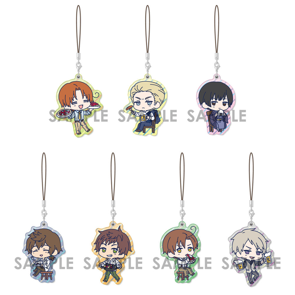 Hetalia World Stars Pearl Acrylic Collection Vol 1 Set Of 7 Pieces ヘタリア World Stars パールアクリルコレクション Vol 1 Anime Goods Candy Toys Trading Figures