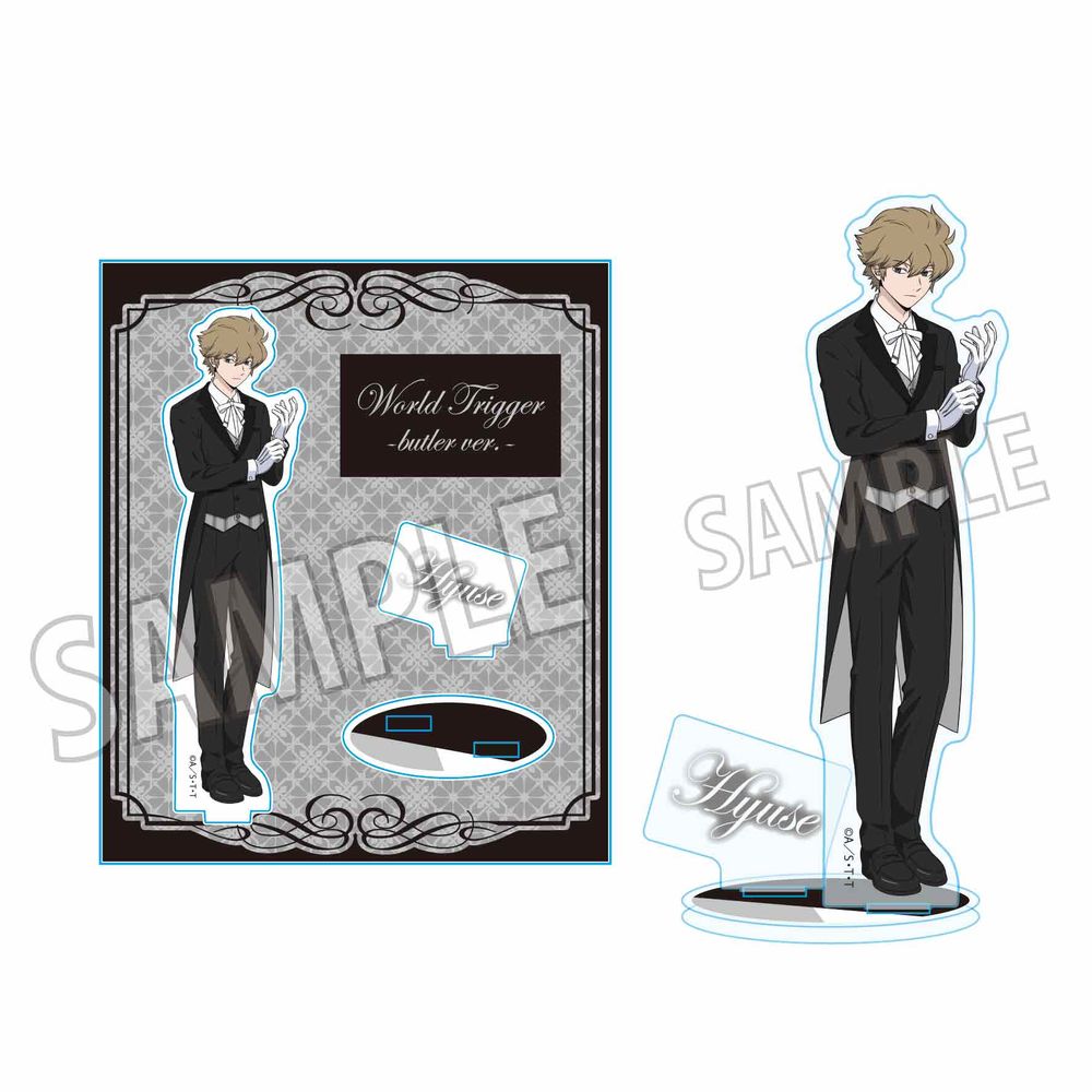 World Trigger Acrylic Stand Hyuse Butler Uniform Ver ワールドトリガー アクリルスタンド ヒュース 執事服ver Anime Goods Illustrations