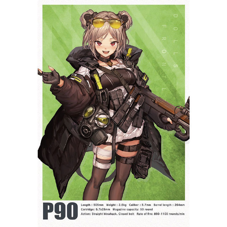 Littlearmory Ladf18 Dolls Frontline P90 Type Littlearmory Ladf18 ドールズフロントラインp90タイプ Figures Model Kits Little Armory Kuji Figures