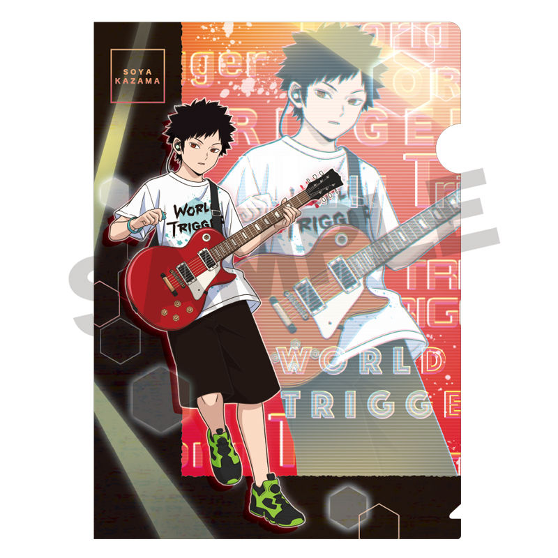 World Trigger Single Clear File Kazama Soya Band Set Of 10 Pieces ワールドトリガー シングルクリアファイル 風間蒼也 バンド Anime Goods Stationery Stationary