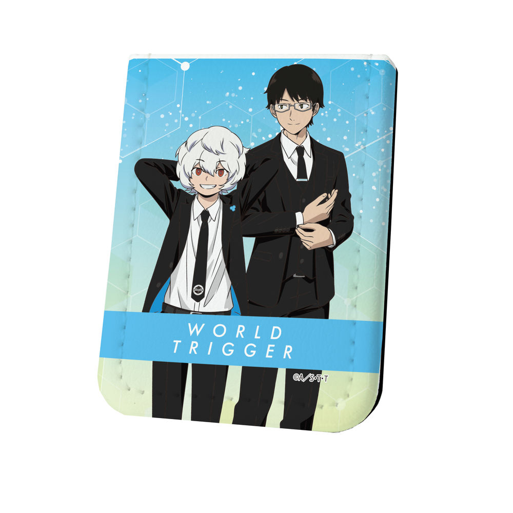 Leather Sticky Note Book World Trigger 18 Kuga Yuma Mikumo Osamu Suit Ver Original Illustration レザーフセンブック ワールドトリガー 18 空閑遊真 三雲修 スーツver 描き下ろし Anime Goods Stationery Stationary