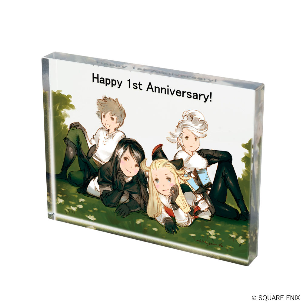 Bravely Default Acrylic Plate Anniversary Illustration Set Of 9 Pieces ブレイブリーデフォルト アクリルプレート アニバーサリーイラスト Anime Goods Commodity Goods Groceries