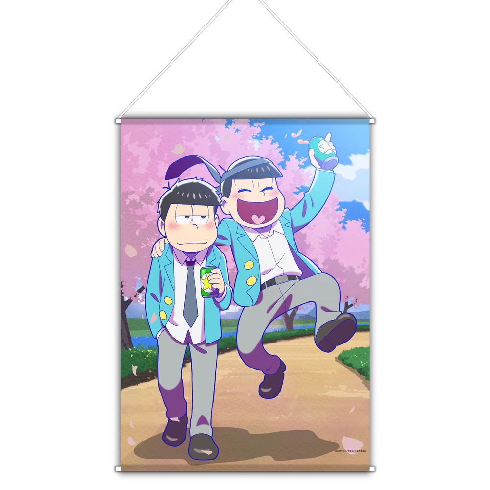 Osomatsu San Original Illustration Ichimatsu Jyushimatsu Tapestry おそ松さん 描き下ろし 一松 十四松 タペストリー Anime Goods Commodity Goods Illustrations Groceries