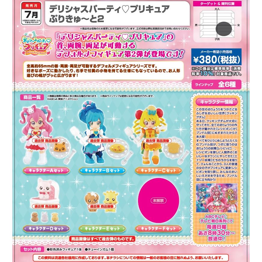 Delicious Party Precure PreCute Doll 2 (SET OF 10 PIECES) | デリシャスパーティ ...