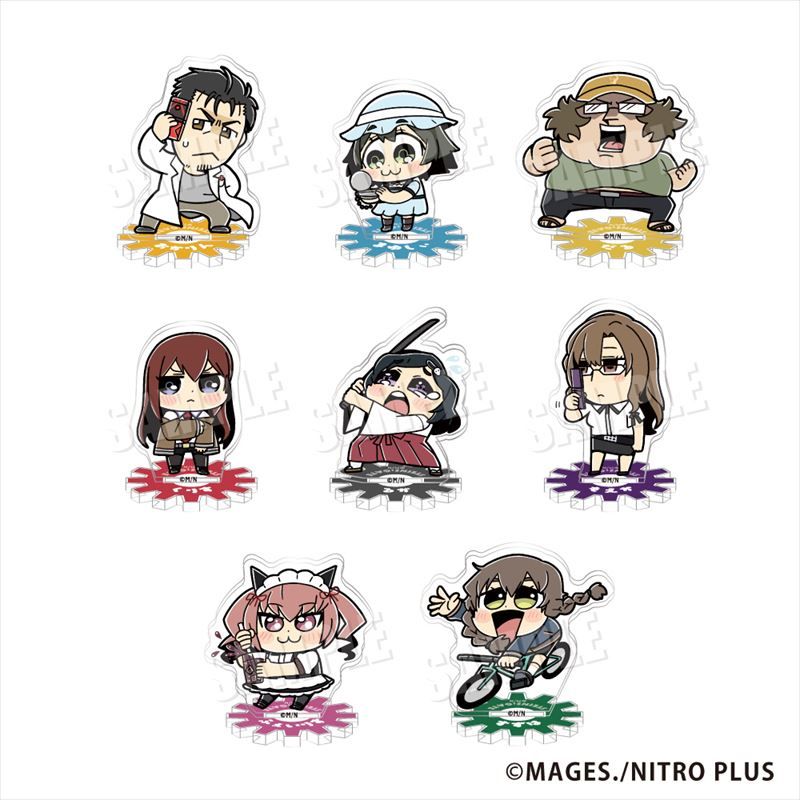STEINS;GATE STEINS;GATE Bkub Small Acrylic Stand (SET OF 8 PIECES 