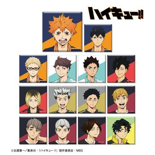 Haikyu!! Trading Square Can Badge Uniform Ver. (SET OF 14