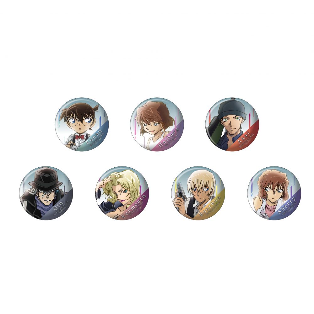 Detective Conan Modern Gradation Can Badge (SET OF 7 PIECES) | 名探偵コナン ...