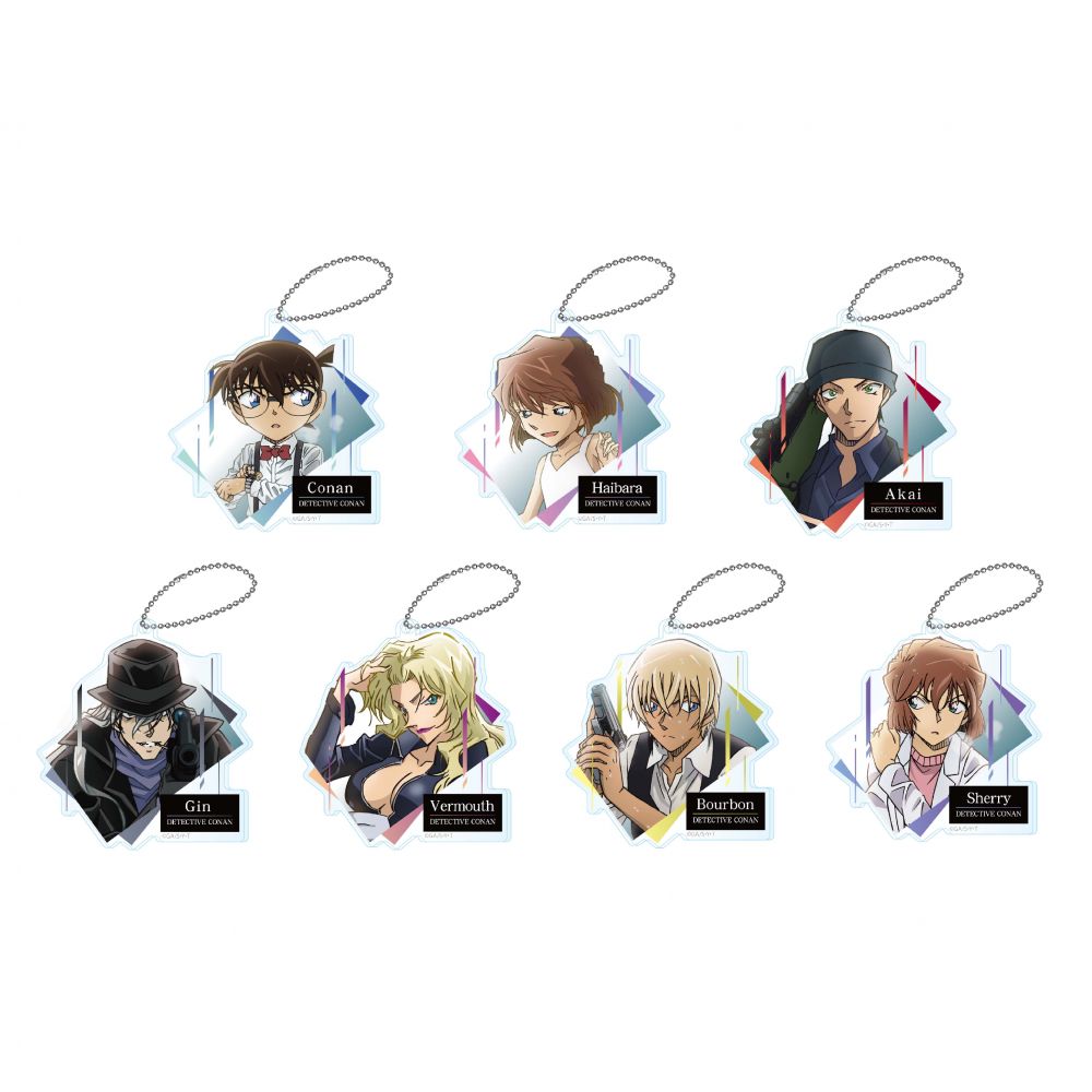 Detective Conan Modern Gradation Acrylic Key Chain (SET OF 7 PIECES ...