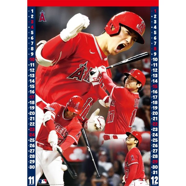 Shohei Ohtani CL-551 2024 Wall Calendar | 大谷翔平 CL-551 2024年壁掛けカレンダー ...