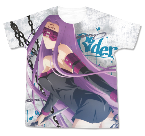 Fate Stay Night Ubw Rider Full Graphic T Shirt Fate Stay Night Ubw ﾗｲﾀﾞｰ ﾌﾙｸﾞﾗﾌｨｯｸtｼｬﾂ ﾎﾜｲﾄ M Cospa T Shirt Sweat