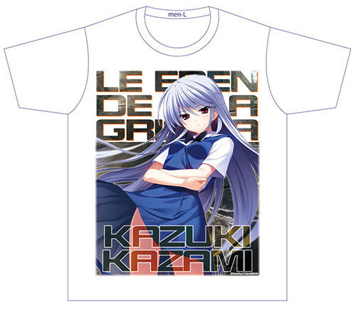 Grisaia No Rakuen Kazuki Kazami Full Color T Shirt ｸﾞﾘｻﾞｲｱの楽園 ｱｸｼｱﾌﾙｶﾗｰtｼｬﾂ ｸﾞﾘｻﾞｲｱの楽園 風見一姫 L Cospa T Shirt Sweat