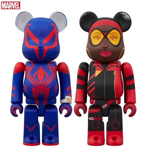 BE@RBRICK SPIDER-MAN 2099 & SPIDER-WOMAN 2PCS Set