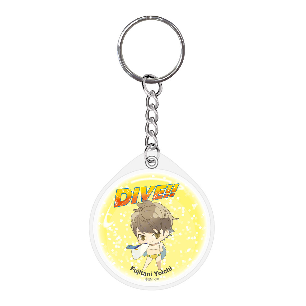 Dive Liquid Key Chain Fujitani Yoichi Set Of 2 Pieces Dive リキッドキーホルダー 富士谷要一 Anime Goods Candy Toys Trading Figures Key Holders Straps