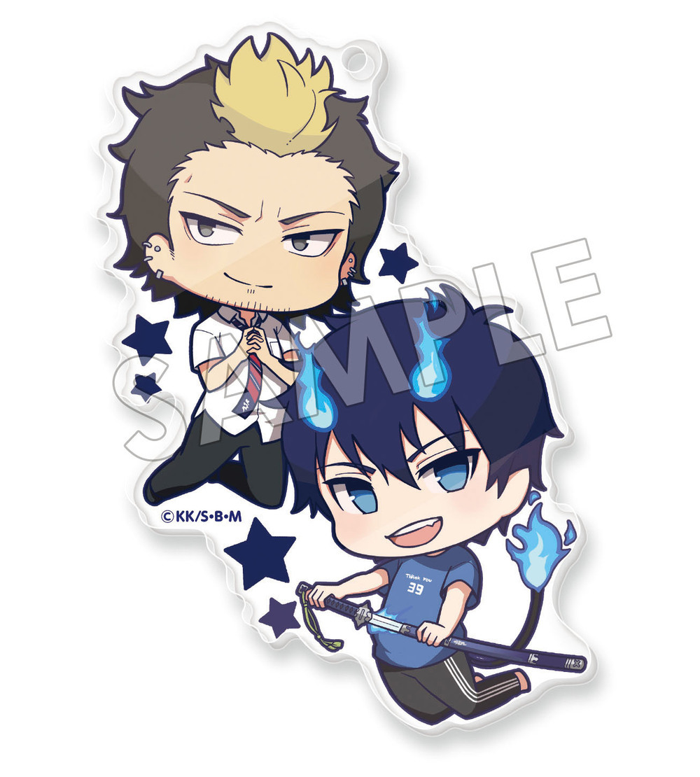 Eformed Blue Exorcist Kyoto Impure King Arc Pon Tto Acrylic Ball Chain 2 Okumura Rin Suguro Ryuji Set Of 2 Pieces えふぉるめ 青の祓魔師 京都不浄王篇 ポンっ とアクリルボールチェーン 2 奥村燐 勝呂竜士 Anime Goods