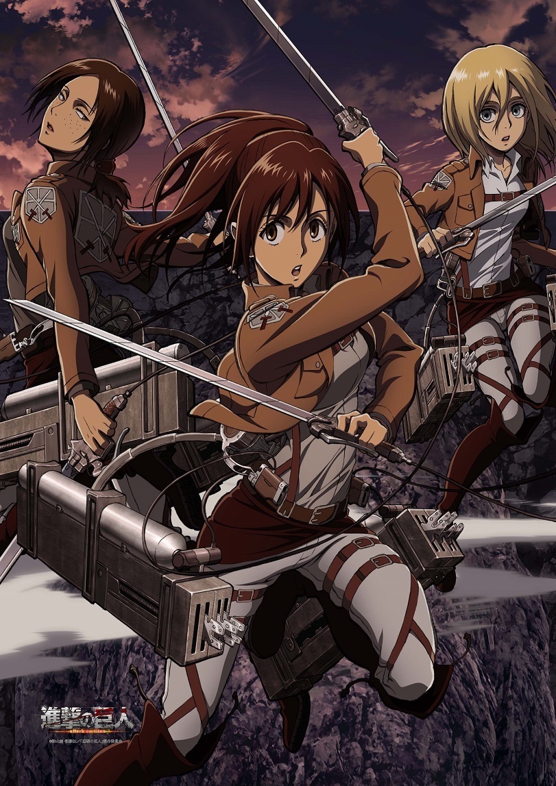 Attack On Titan B2 Tapestry Sasha Ymir Krista 進撃の巨人 B2タペストリー サシャ ユミル クリスタ Anime Goods Illustrations