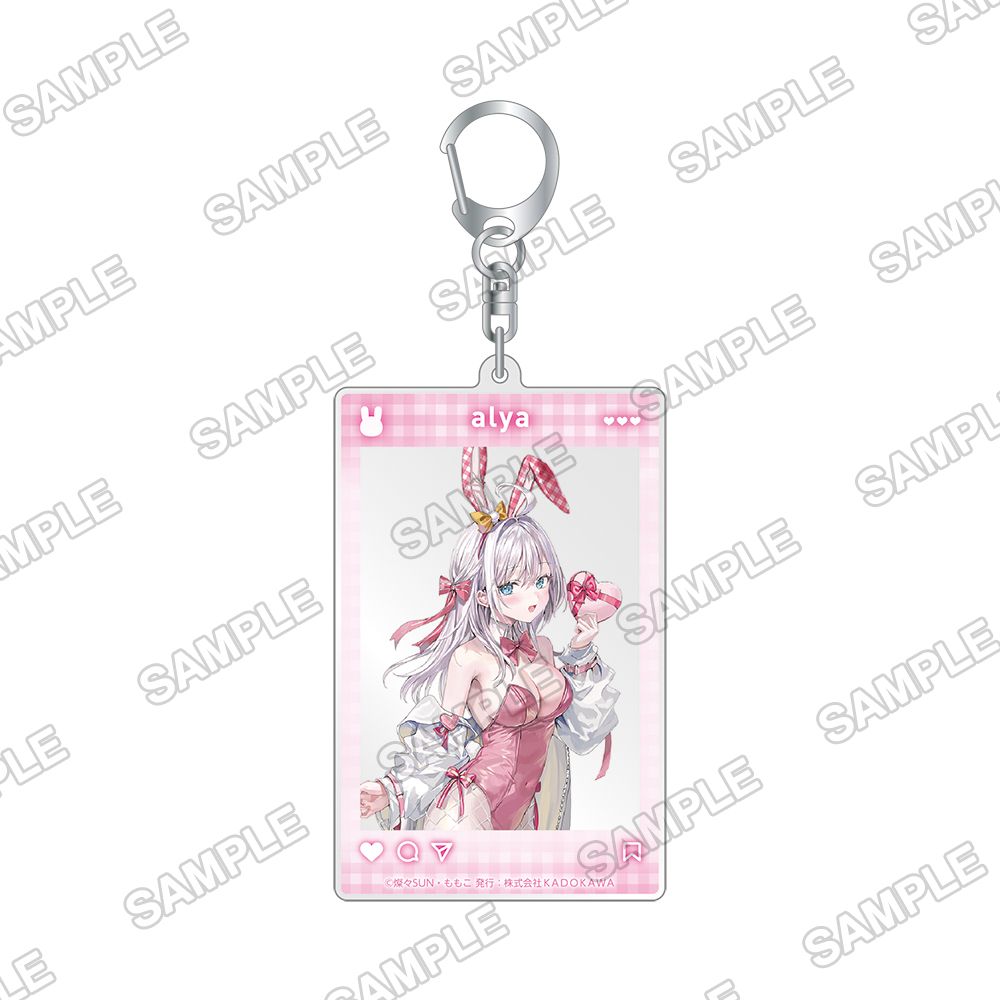 Alya Sometimes Hides Her Feelings in Russian SNS Style Acrylic Key Chain Alya Bunny Ver.