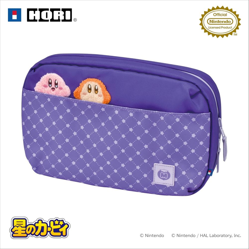 Kirby's Reversible Storage Bag for Nintendo Switch 2 (Kirby & Waddle Dee)