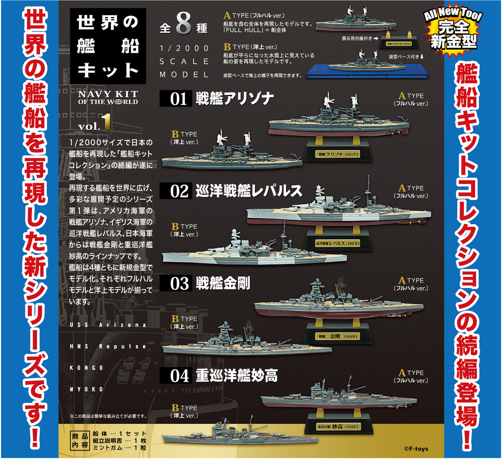 1 00 World Ship Kit Set Of 10 Pieces 1 00 世界の艦船キット