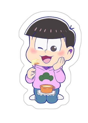 Osomatsu San Original Illustration Mogumogu Die Cut Cushion Todomatsu おそ松さん 描き下ろし もぐもぐダイカットクッション トド松 Anime Goods Commodity Goods Groceries