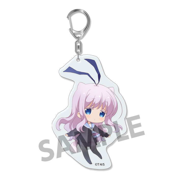 Slow Start Acrylic Key Chain Sengoku Kamuri Set Of 3 Pieces スロウスタート アクリルキーホルダー 千石冠 Anime Goods Key Holders Straps