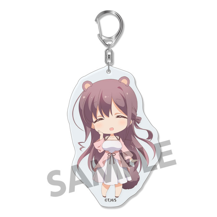 Slow Start Acrylic Key Chain Kyozuka Shion Set Of 3 Pieces スロウスタート アクリルキーホルダー 京塚志温 Anime Goods Key Holders Straps