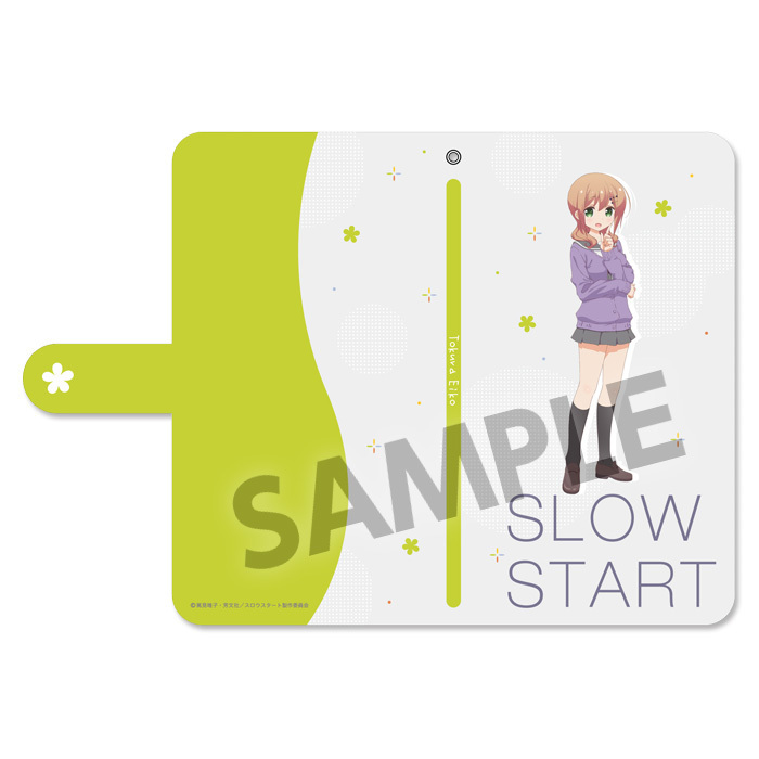 Slow Start Book Type Smartphone Case Tokura Eiko スロウスタート 手帳型スマートフォンケース 十倉 栄依子 Anime Goods Card Phone Accessories