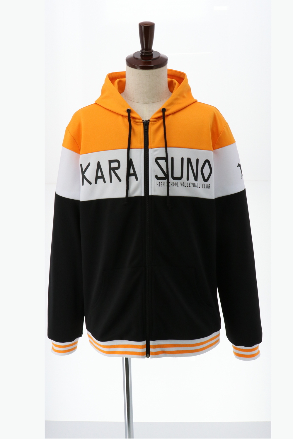 Haikyu Karasuno High Vs Shiratorizawa Academy Zip Up Parka A Karasuno High School M ハイキュー 烏野高校 Vs 白鳥沢学園高校 ジップアップパーカー A 烏野高校 M